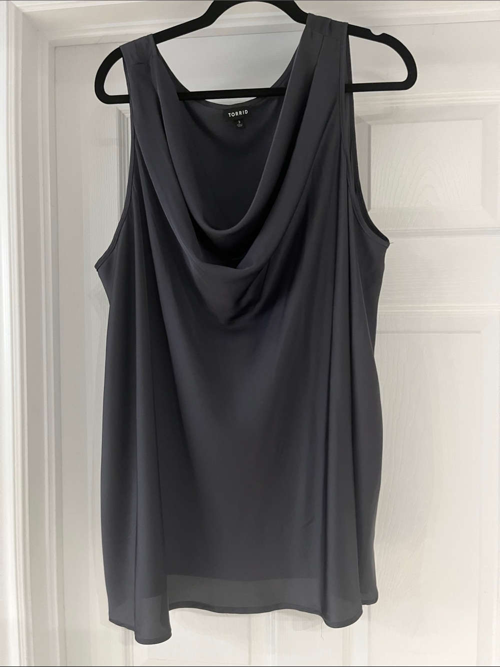 3/$30 Torrid Black Sleeveless Cowl Neck Top